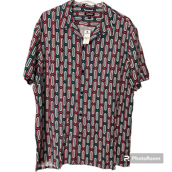 Express Shirts New Express Mens Shirt Xl Short Sleeve Poshmark